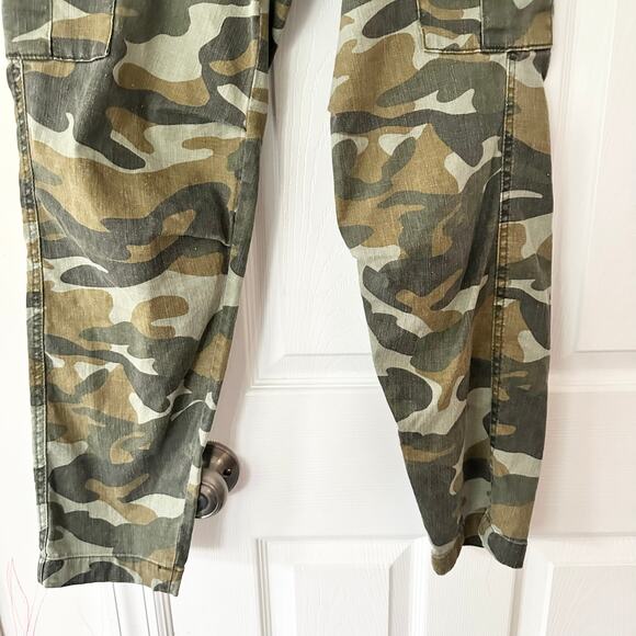Mother Green Camo The Sir Yes Sir Utility Cargo Pants Finding Stretch Pants 26 - Picture 4 of 12